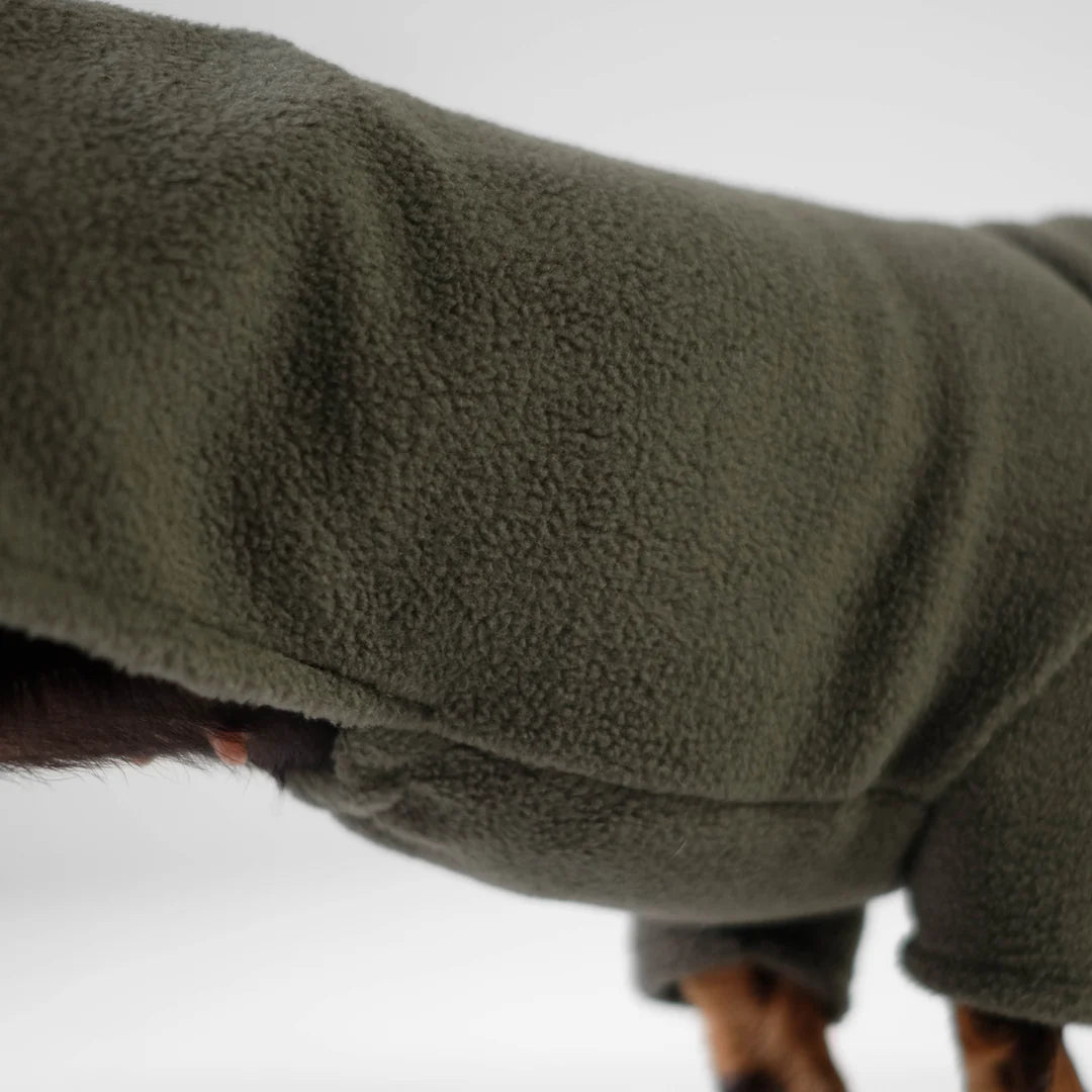 KARMA HUND Pullover für Dackel in Dark Olive