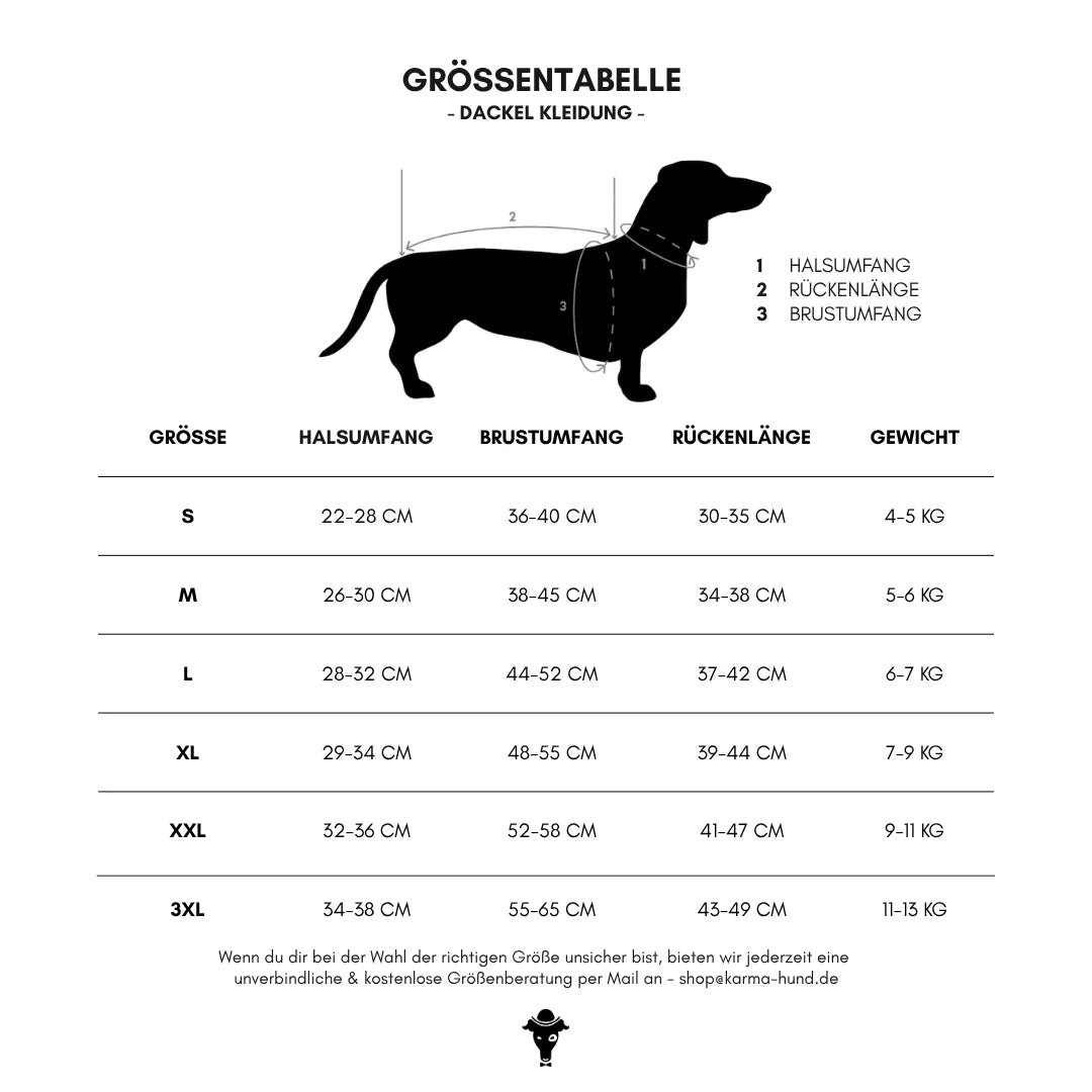 KARMA HUND Teddy Shirt für Dackel in Sand Beige