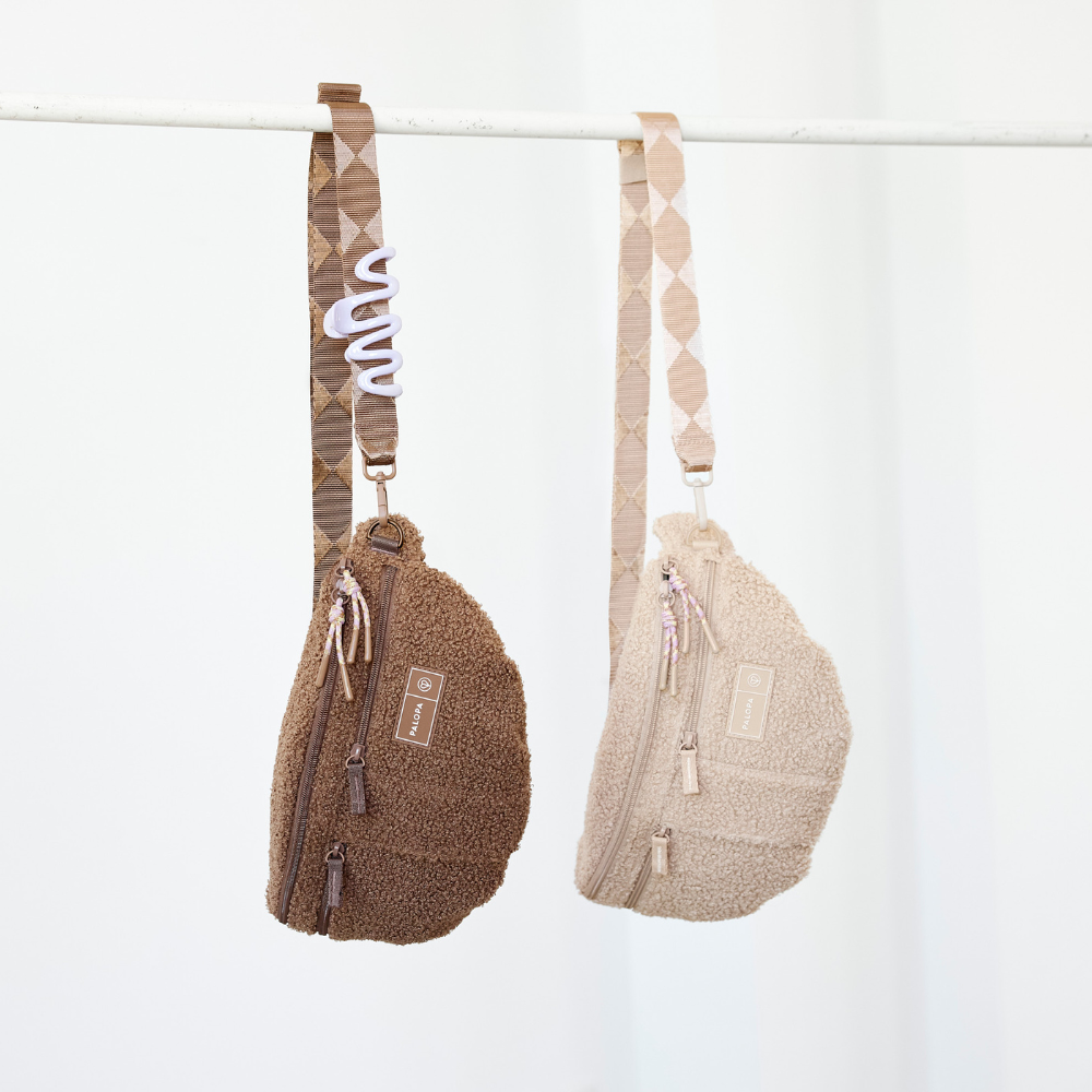 Dekobild Gassitasche EMMA Teddy-Fleece Braun & Beige - PALOPA