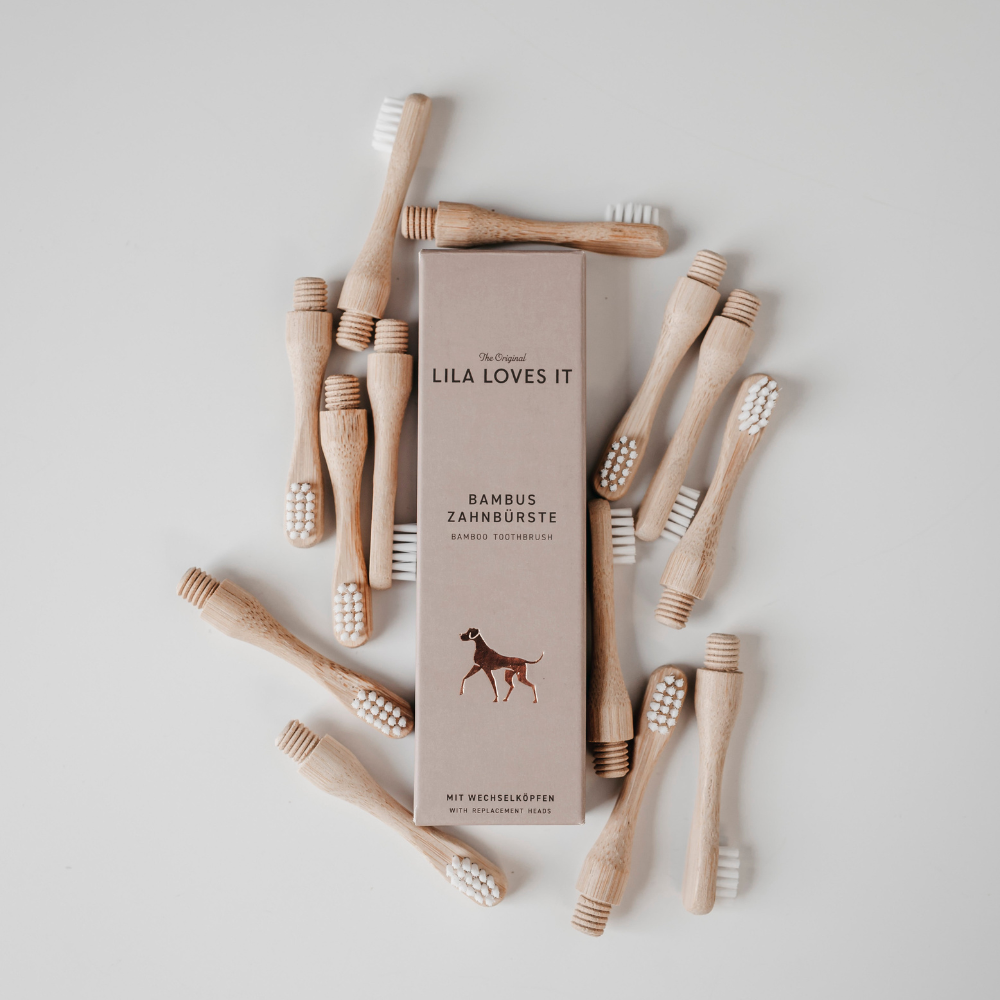 Dekobild Hundezahnbürsten-Köpfe - LILA LOVES IT