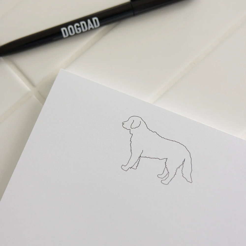 Dekobild Notizblock A5 Golden Retriever - Lieblingspfote