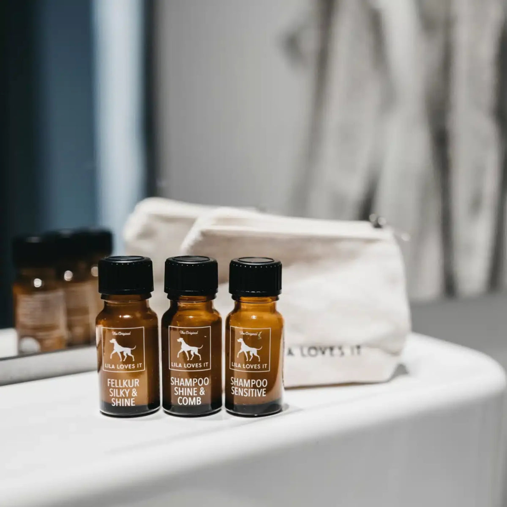 Dekobild Pröbchen-Set Shampoo Shine & Comb, Sensitive und Fellkur - LILA LOVES IT