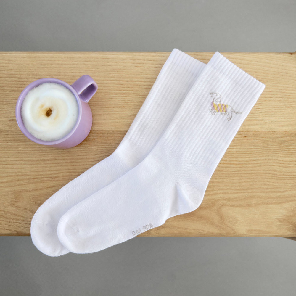 Dekobild Tennis Socken Dackel Badger Dog - PALOPA
