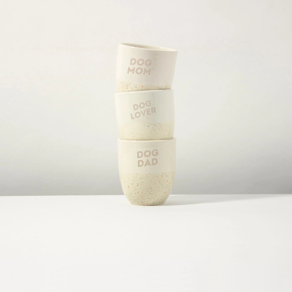 Dekobild 300 ml Dog Becher Sand - Alma & Gustl