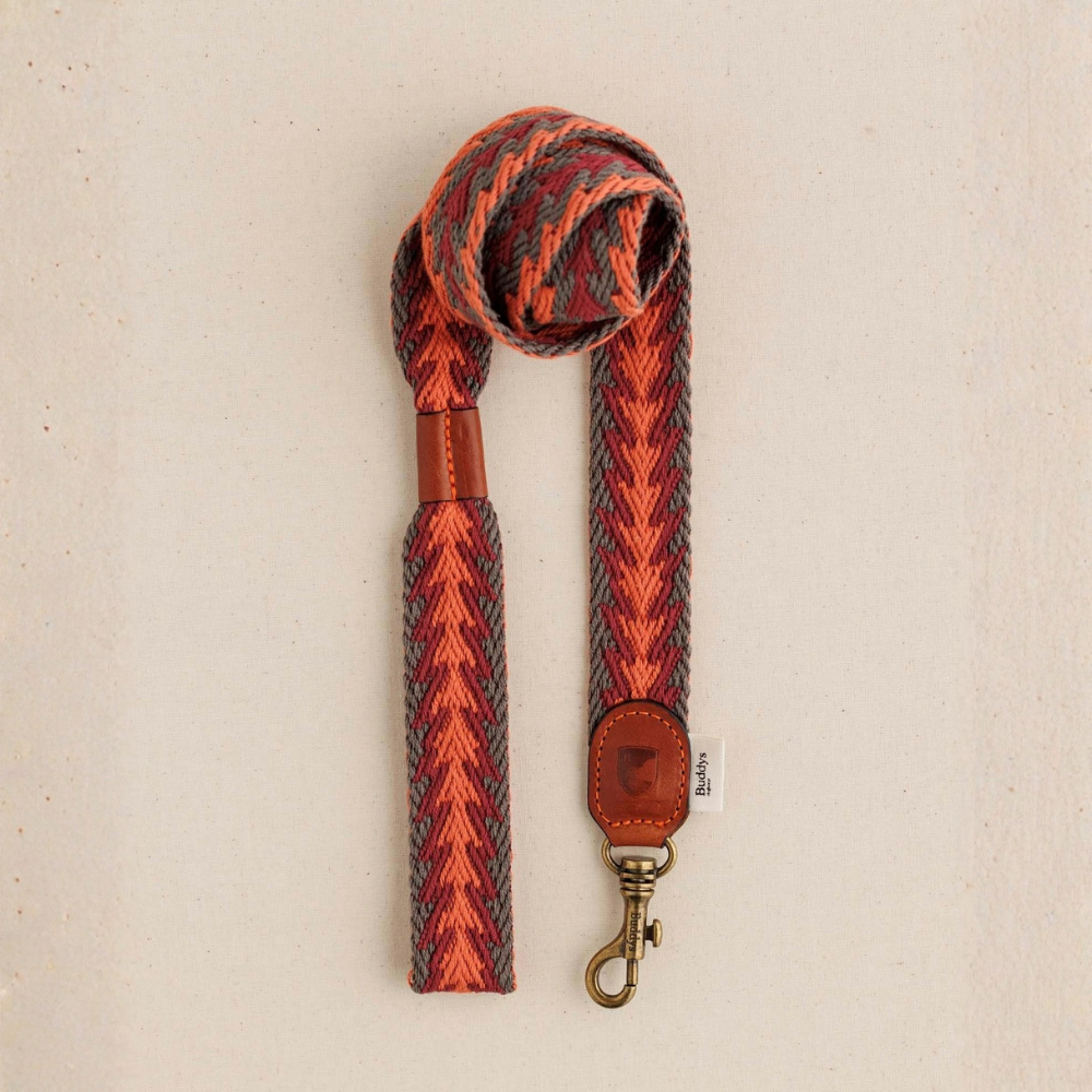 Dekobild Hundeleine Peruvian Arrow ORANGE 120 cm - Buddys Dogwear