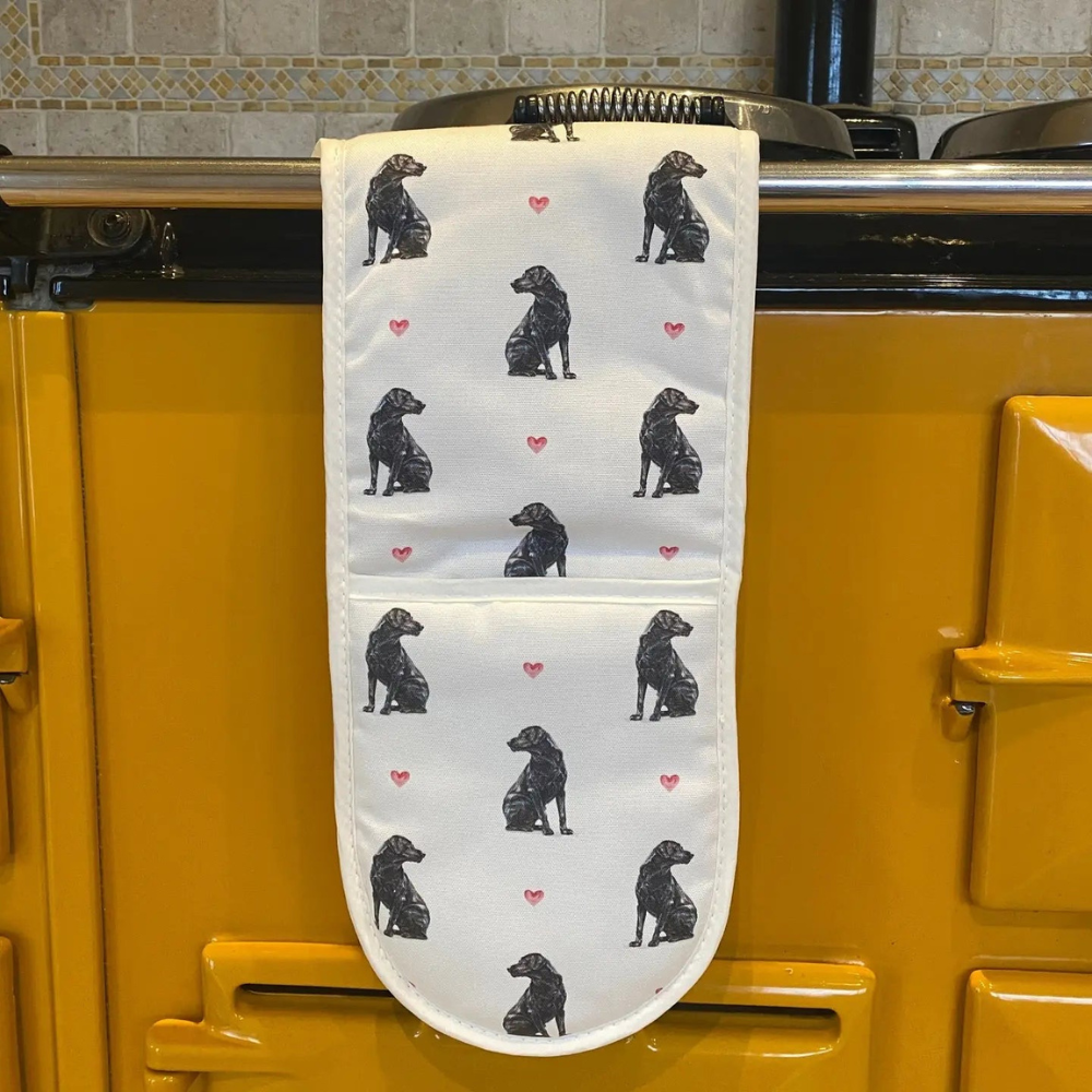 Doppel-Ofenhandschuhe Black LABRADOR - Susel & Co.