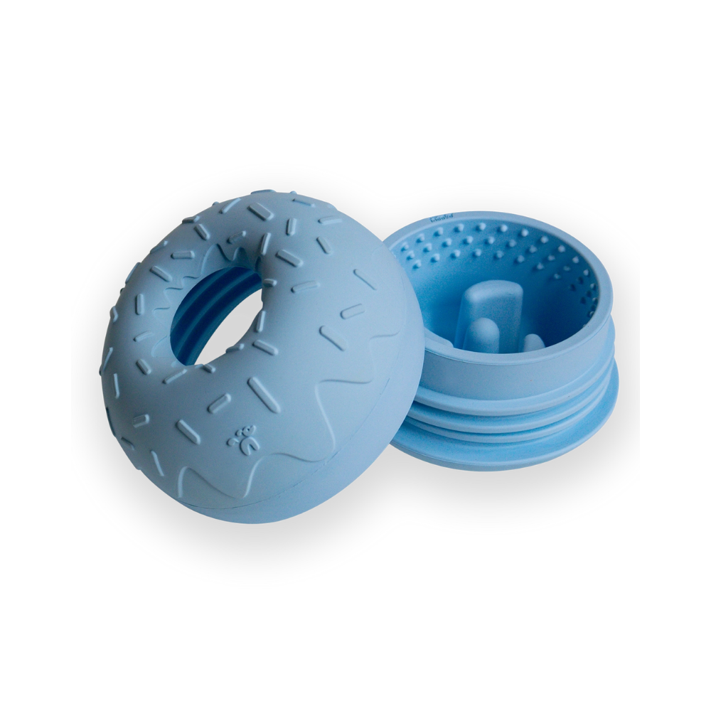 Drehverschluss & Struktur Beschäftigungsspielzeug - Yoomy Donut Blau - INOOKO