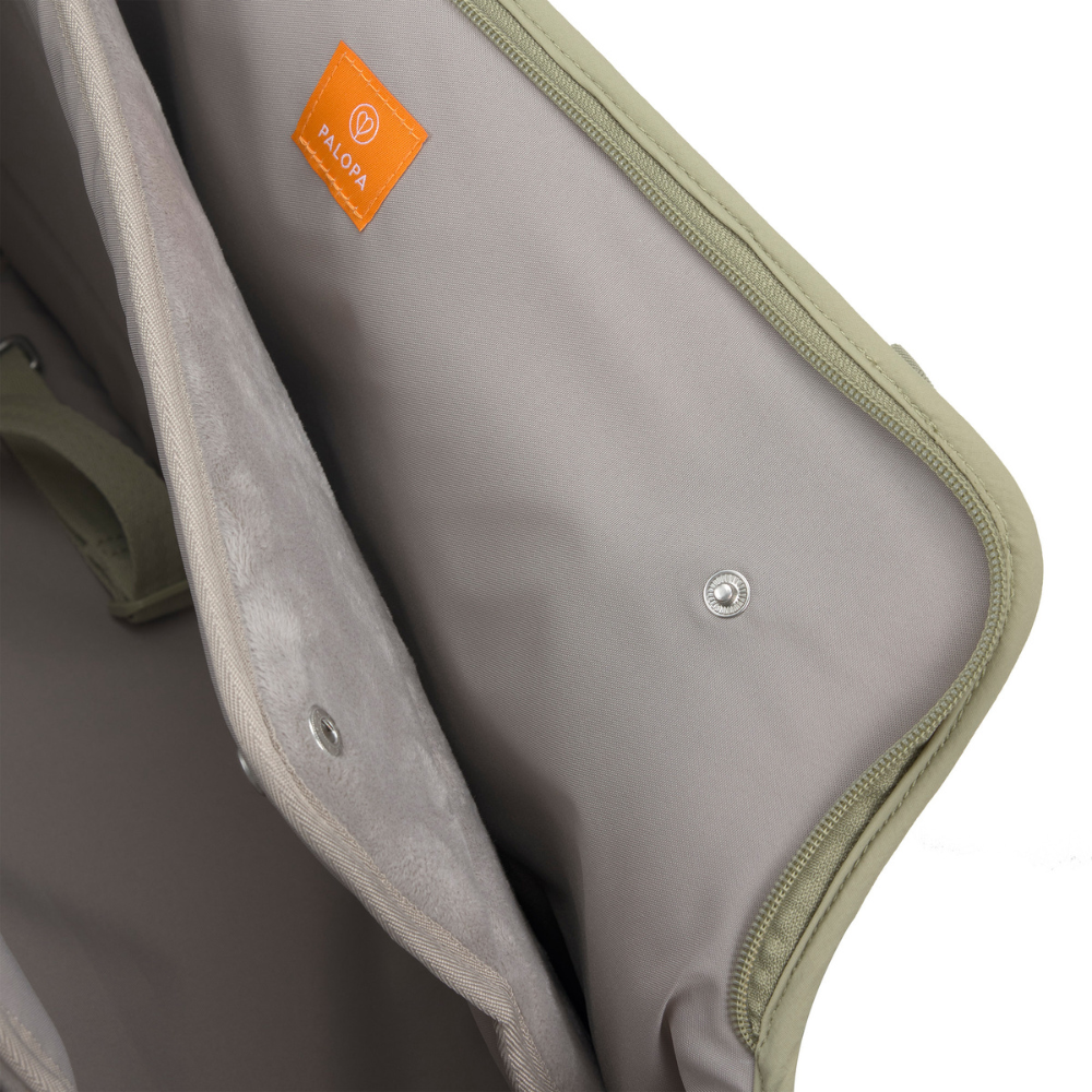 Druckknöpfe Reisematte Hundetragetasche WEDA Crinkled Pale Olive - PALOPA