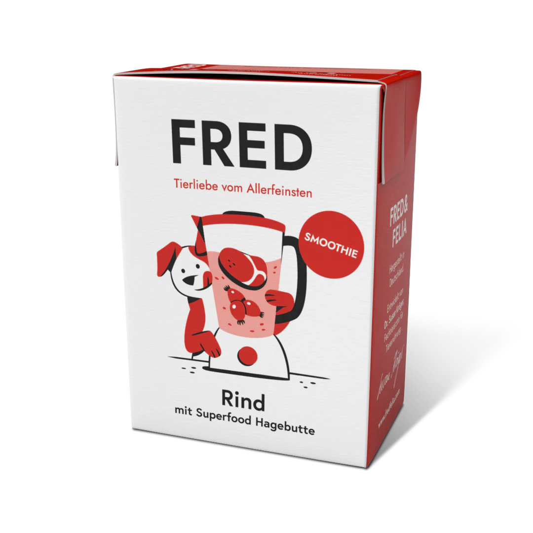 FRED Smoothie Rind mit Hagebutte für Hunde