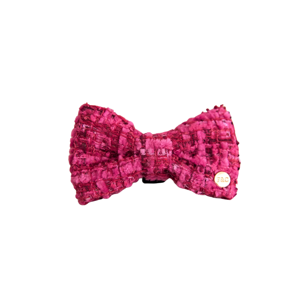 Fliege Tweed CHLOE Pink - floofs & cookies