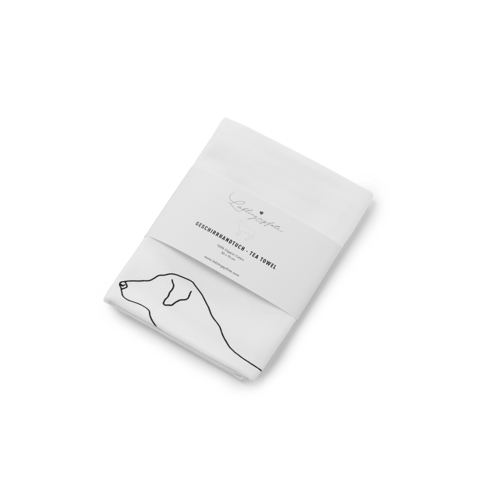 Geschirrtuch LABRADOR verpackt - Lieblingspfote