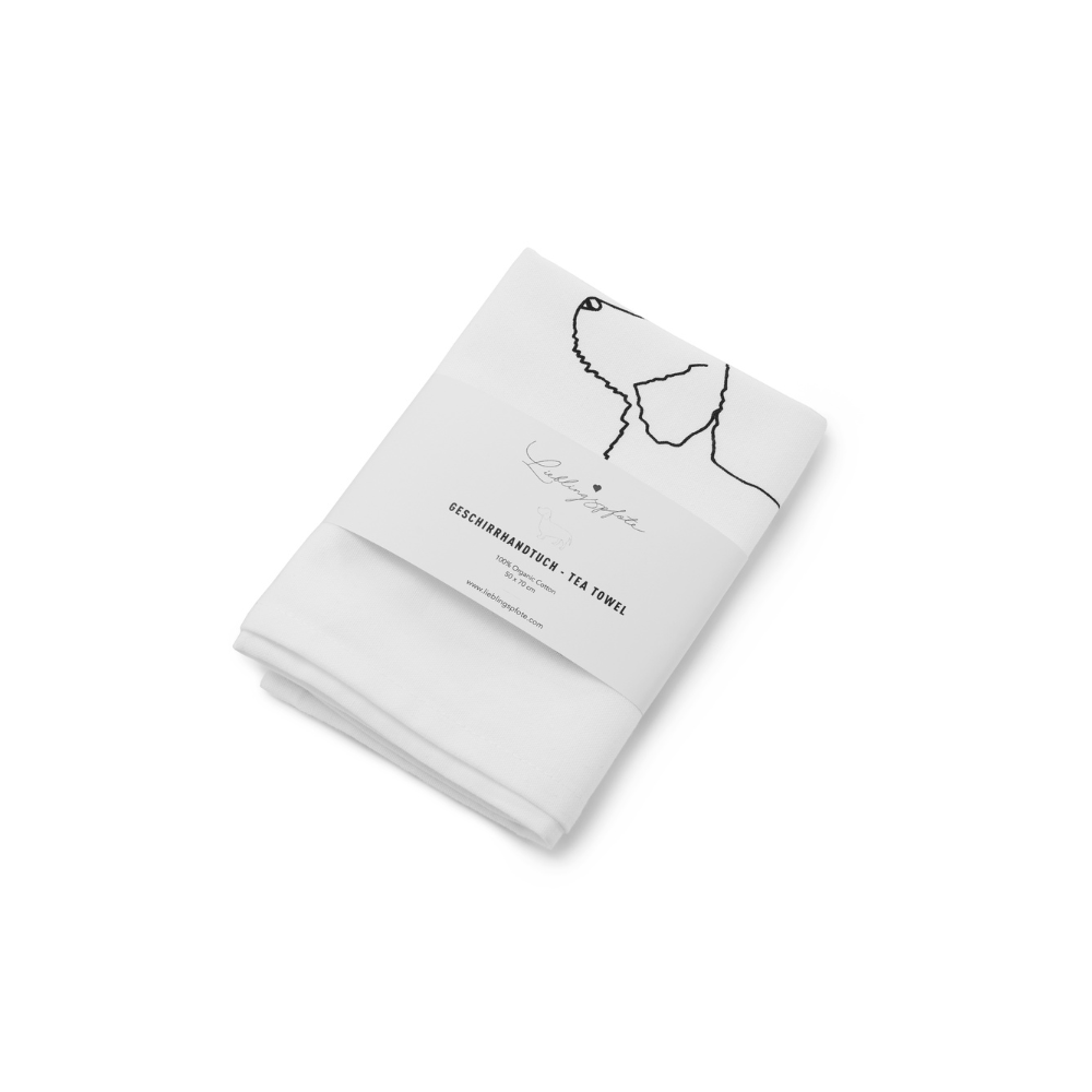 Geschirrtuch RAUHAARDACKEL verpackt - Lieblingspfote