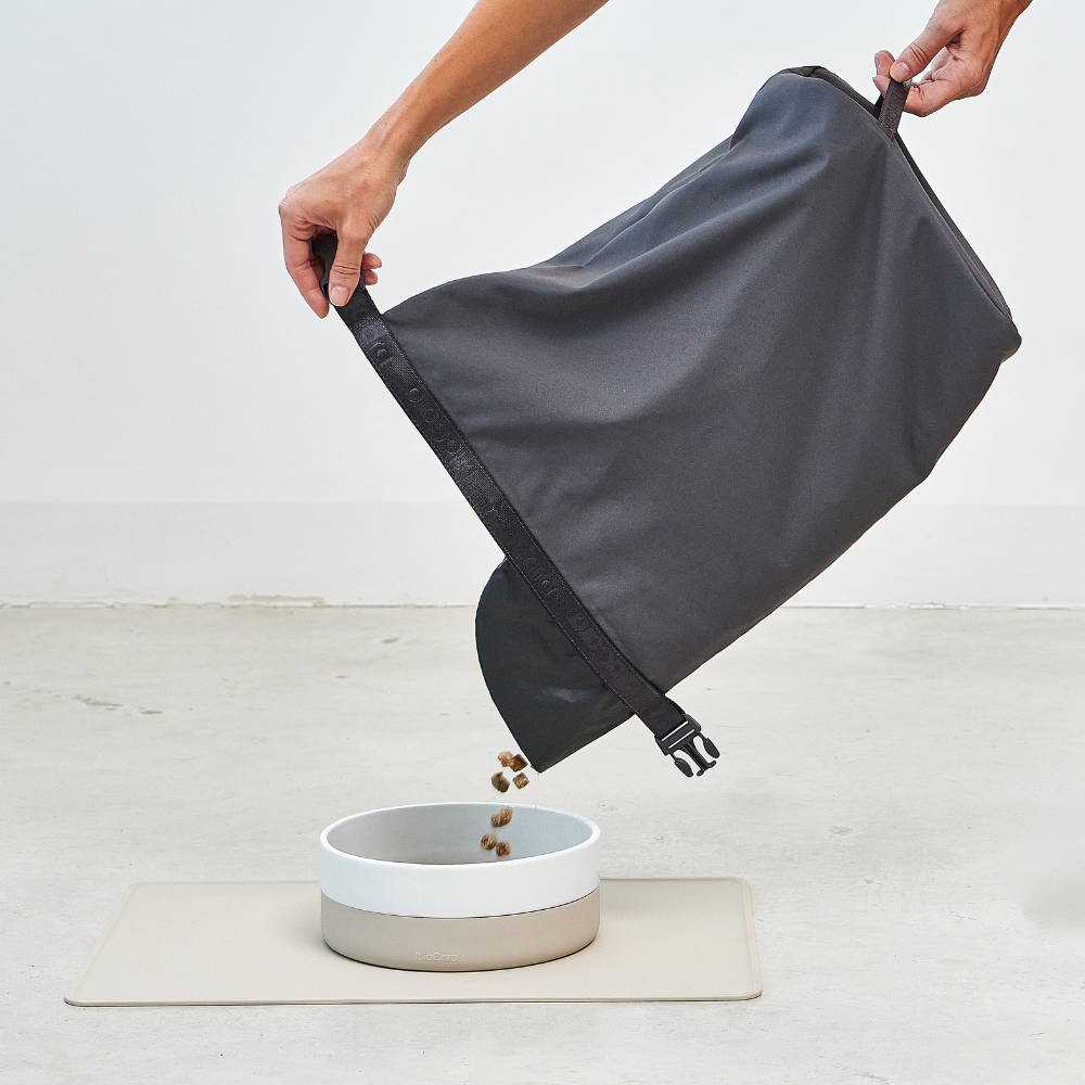 Griff Unterseite Hundefutterbehälter Sacco Asphalt - MiaCara