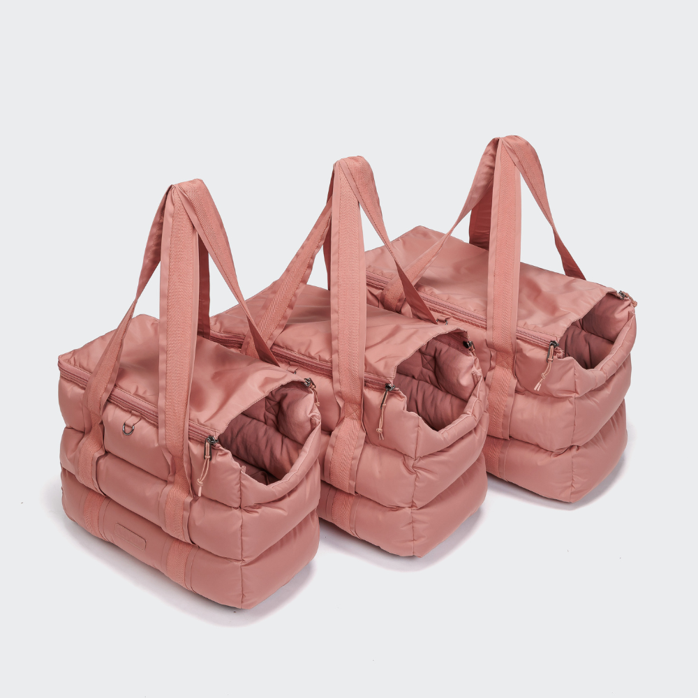 Größenvergleich Cloud7 Hundetasche Montreal Faded Rosé S M L