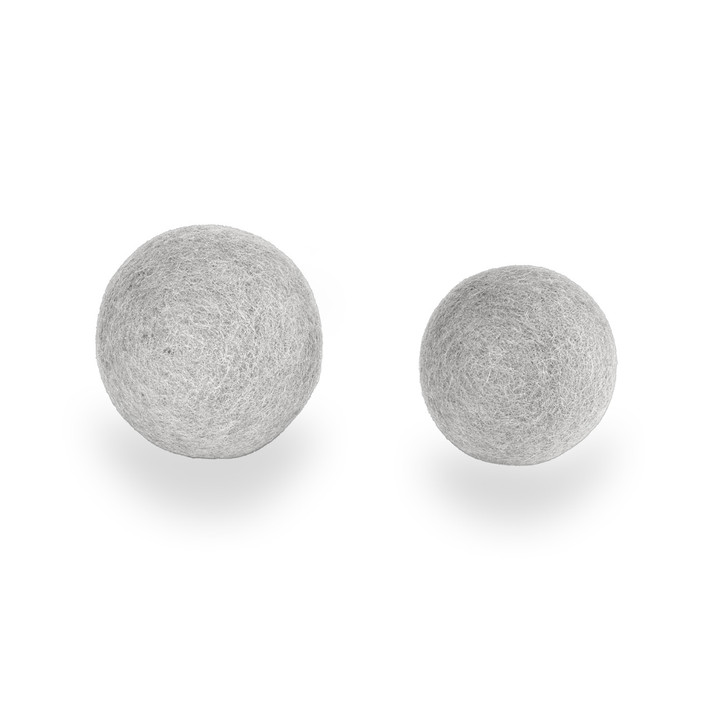 Größenvergleich MiaCara Globo Filz Ball Set