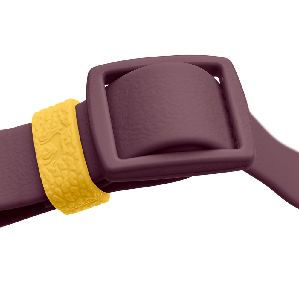 Größenverstellbar Halsband Havanna Brombeer Steckverschluß - HUNTER