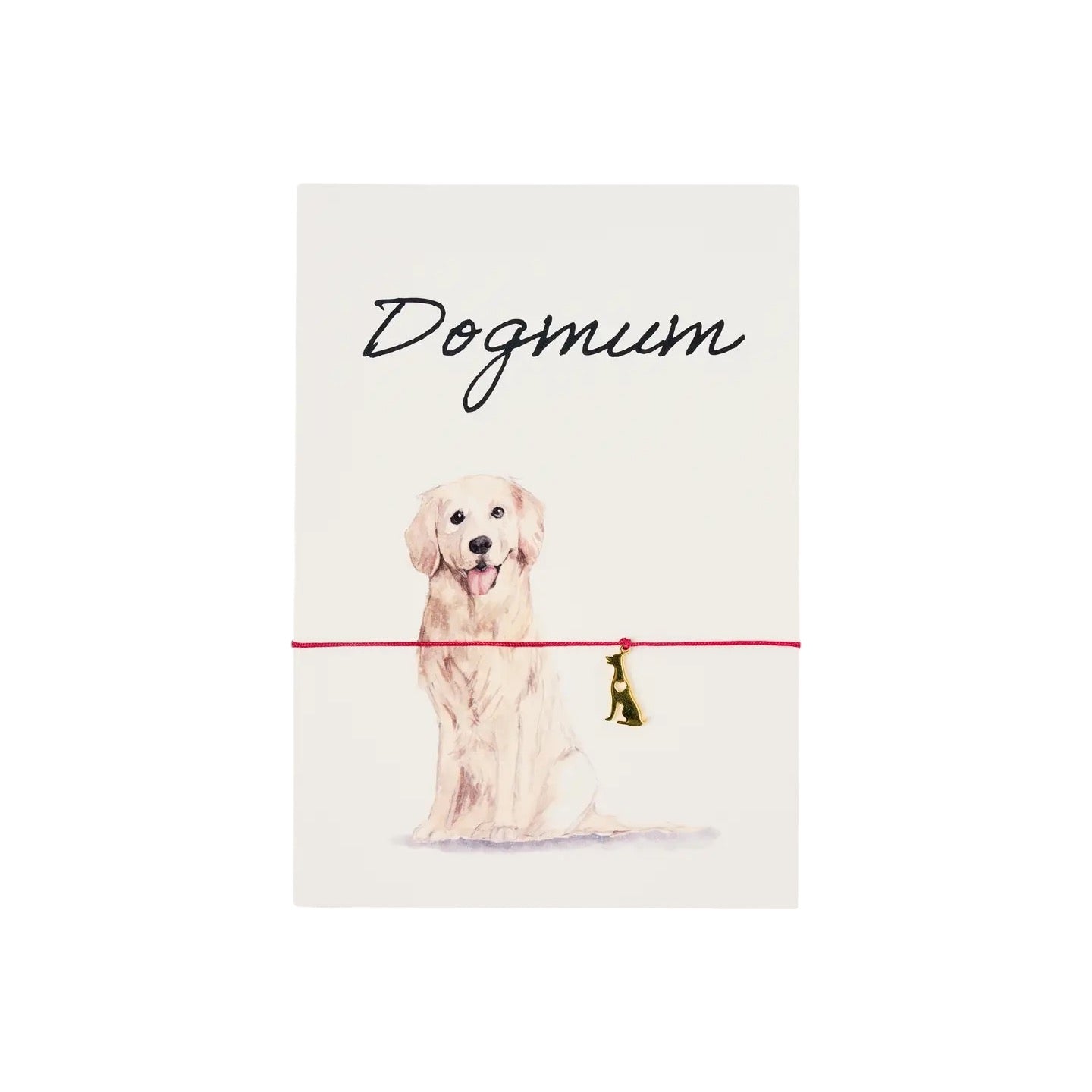 Grußkarte | Armbandkarte: Dogmum - Goldie by Vivi.
