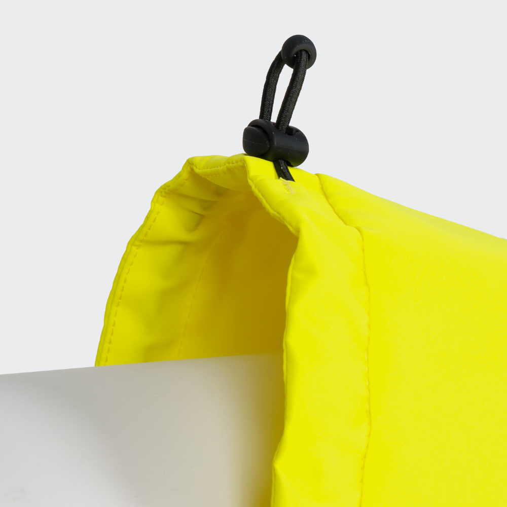 Gummizug Halsöffnung Cloud7 AKTIV Dackel Hunderegenmantel Neon Green-Light Olive