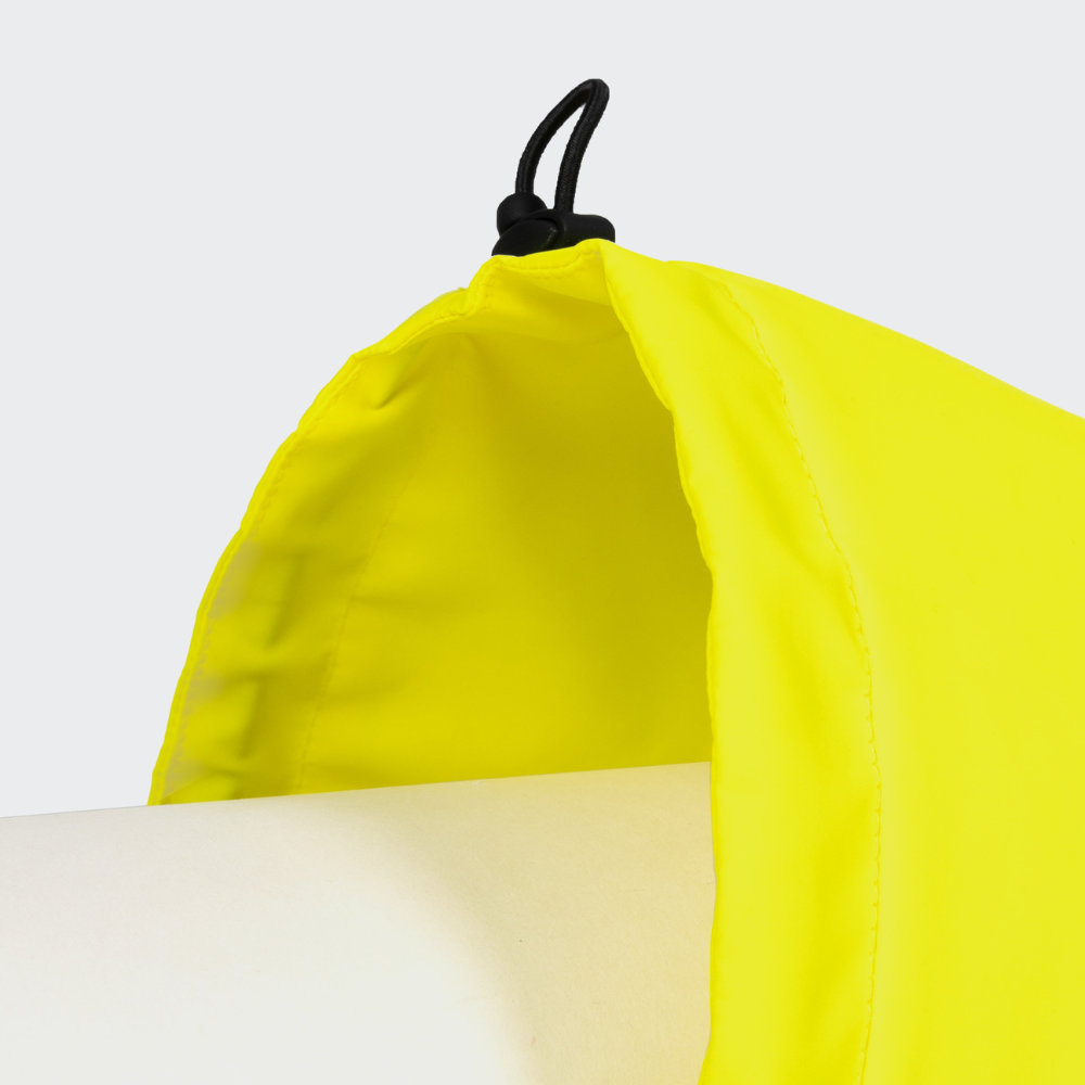 Gummizug Halsöffnung Cloud7 AKTIV Hunderegenmantel Neon Green-Light Olive