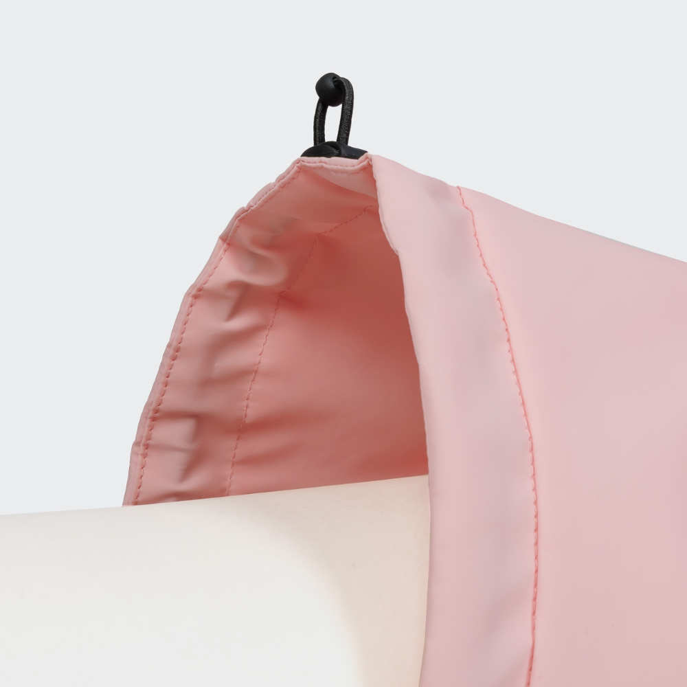 Gummizug Halsöffnung Cloud7 AKTIV Hunderegenmantel Peach-Neon Peach
