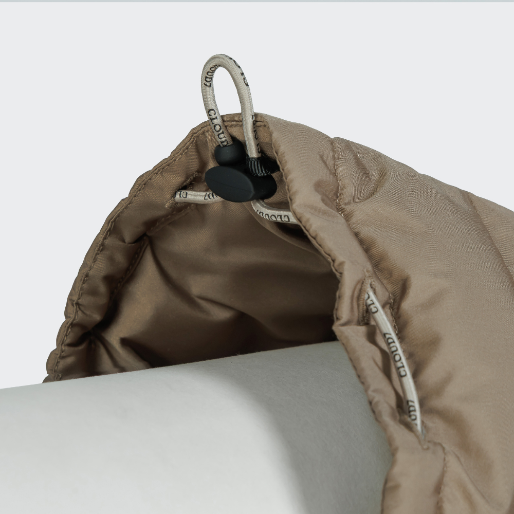 Gummizug Halsöffnung Cloud7 Hundemantel Winter ALASKA Französische Bulldogge Sandy Brown