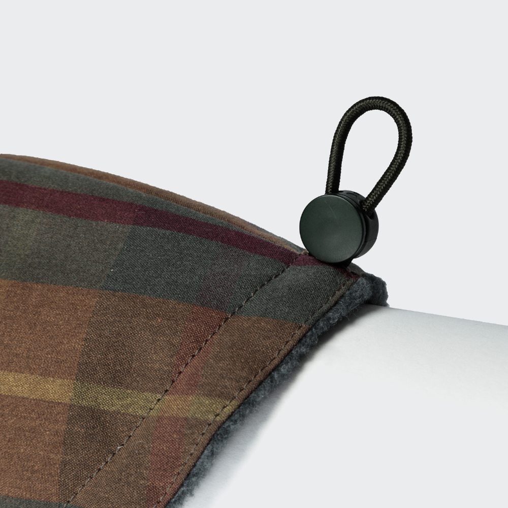 Gummizug hinten Cloud7 Hundemantel DACKEL Brooklyn Waxed Tartan