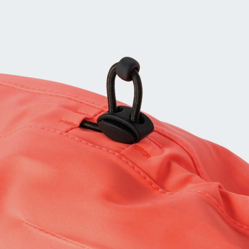 Gummizug hinten Cloud7 AKTIV Dackel Hunderegenmantel Peach-Neon Peach