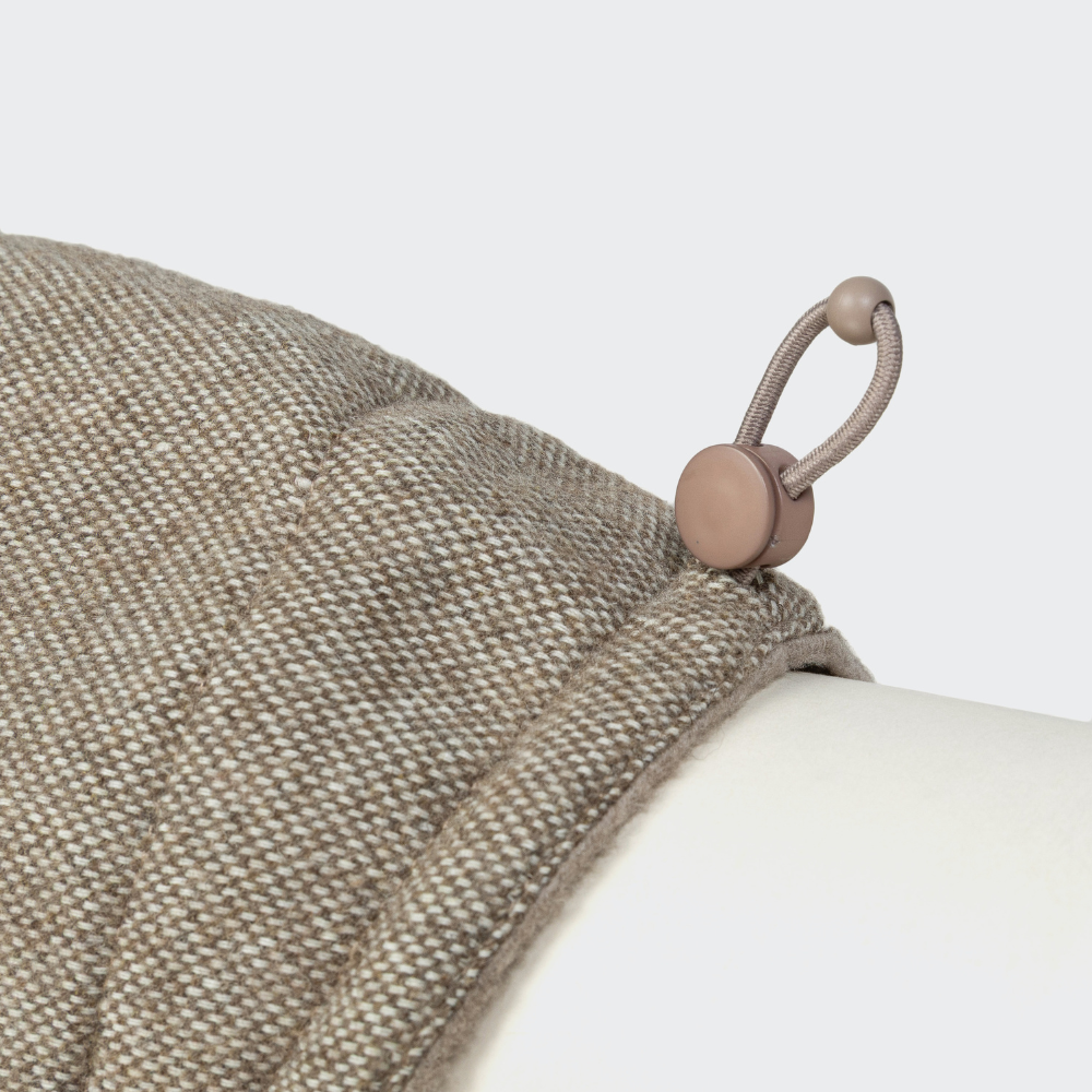 Gummizug hinten Cloud7 Hundemantel Brooklyn Tweed Beige