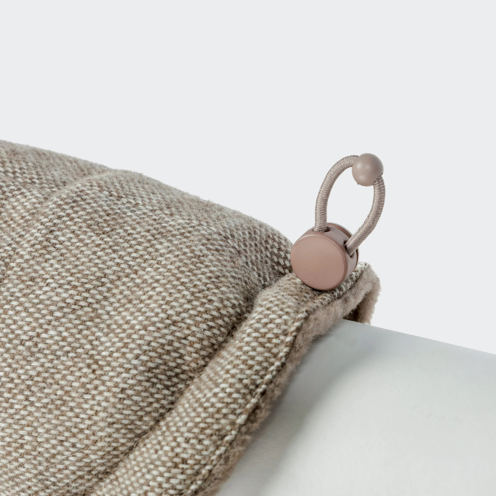 Gummizug hinten Cloud7 Hundemantel DACKEL Brooklyn Tweed Beige