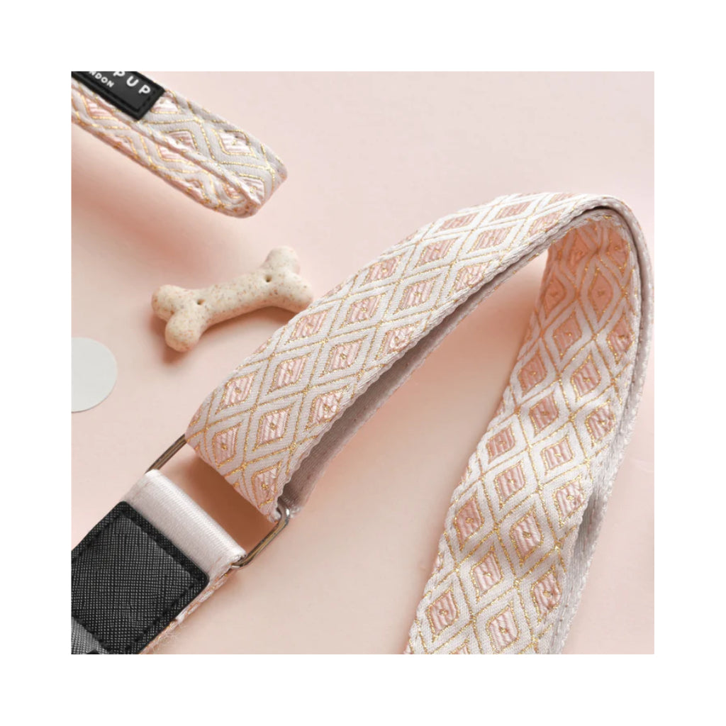Ersatz-Taschenriemen LUXE EDITION Glitzer Rose zur Gassitasche Dog Walking Bag - COCOPUP London