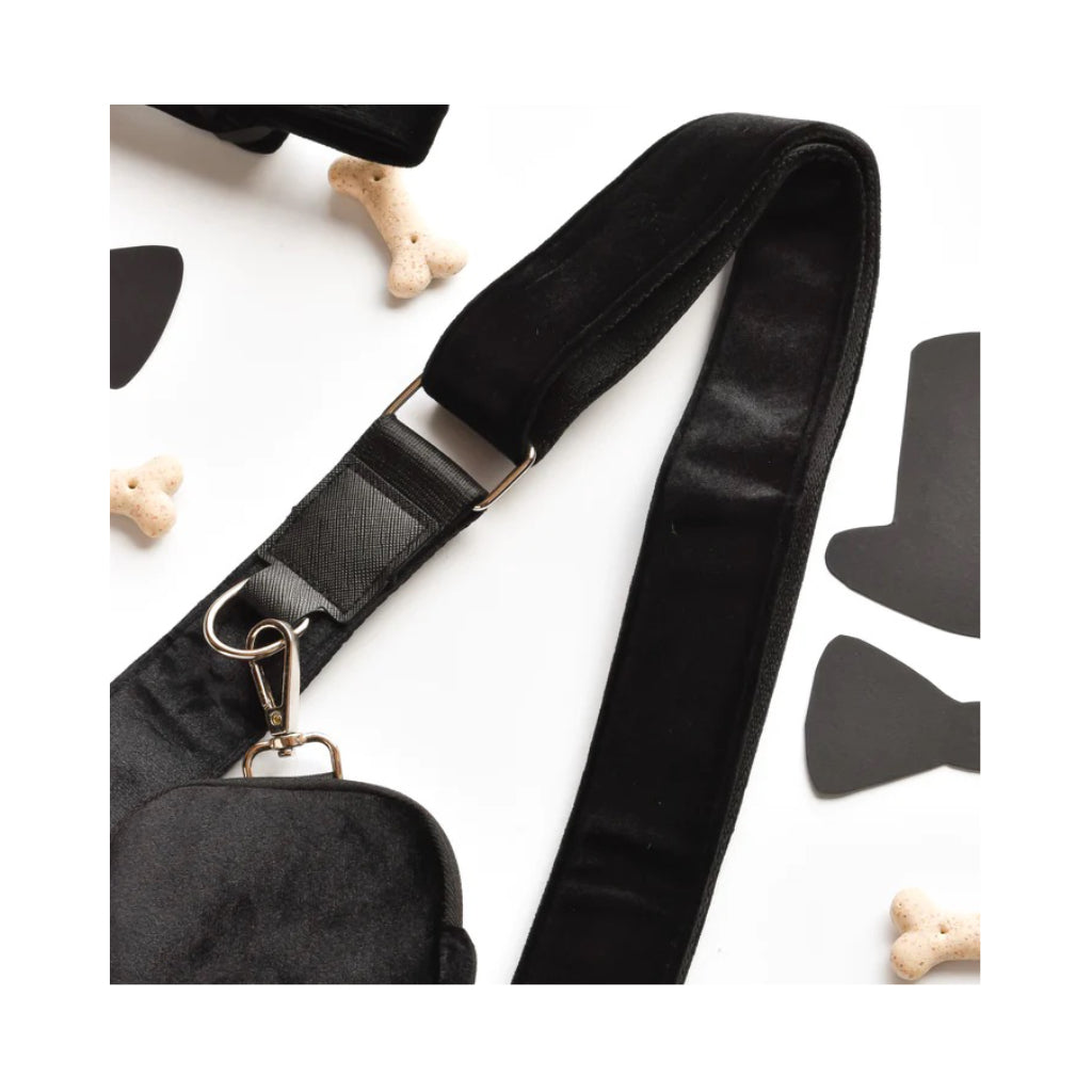 Ersatz-Taschenriemen VELVET EDITION zur Gassitasche Dog Walking Bag black - COCOPUP London