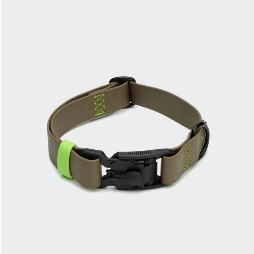 Cloud7 Hundehalsband BioThane Ipanema Olive-Neongrün - Cloud7