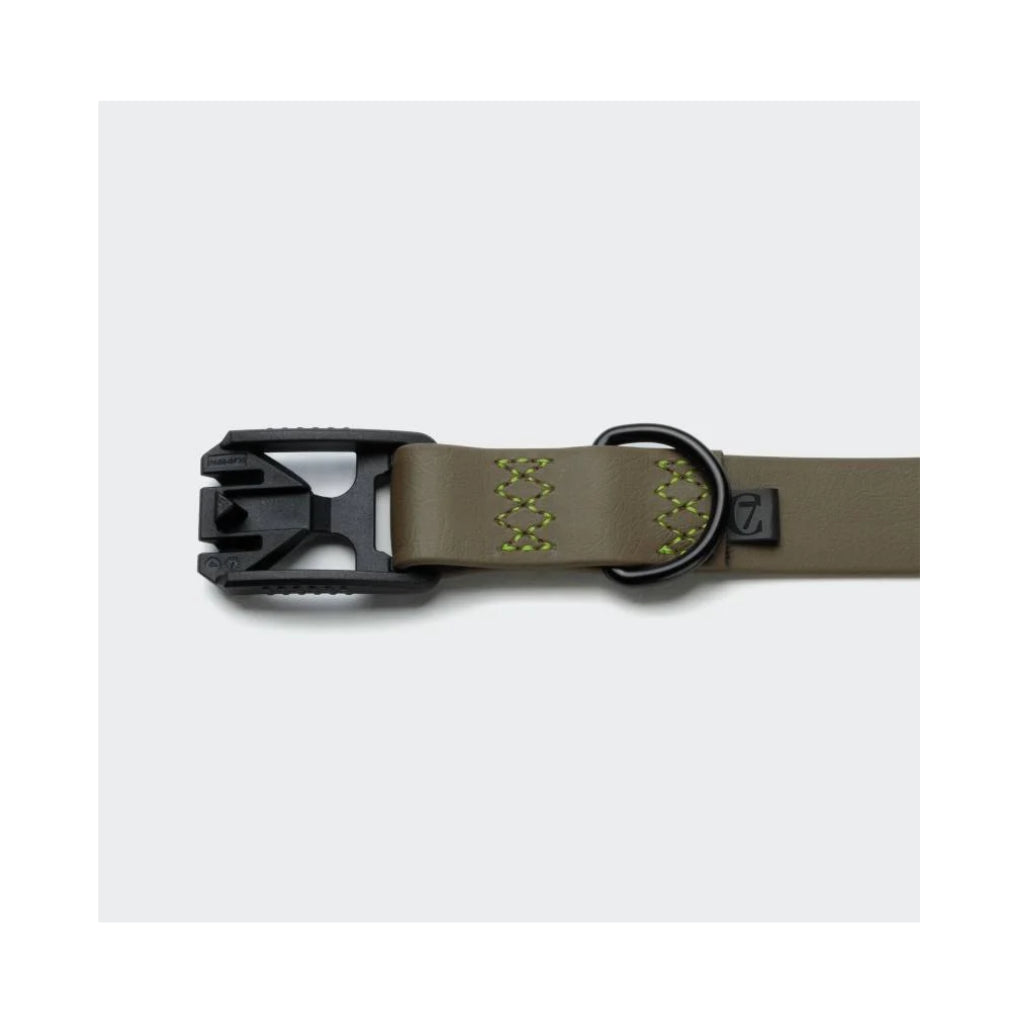 Verschluss 2 Cloud7 Hundehalsband BioThane Ipanema Olive-Neongrün - Cloud7