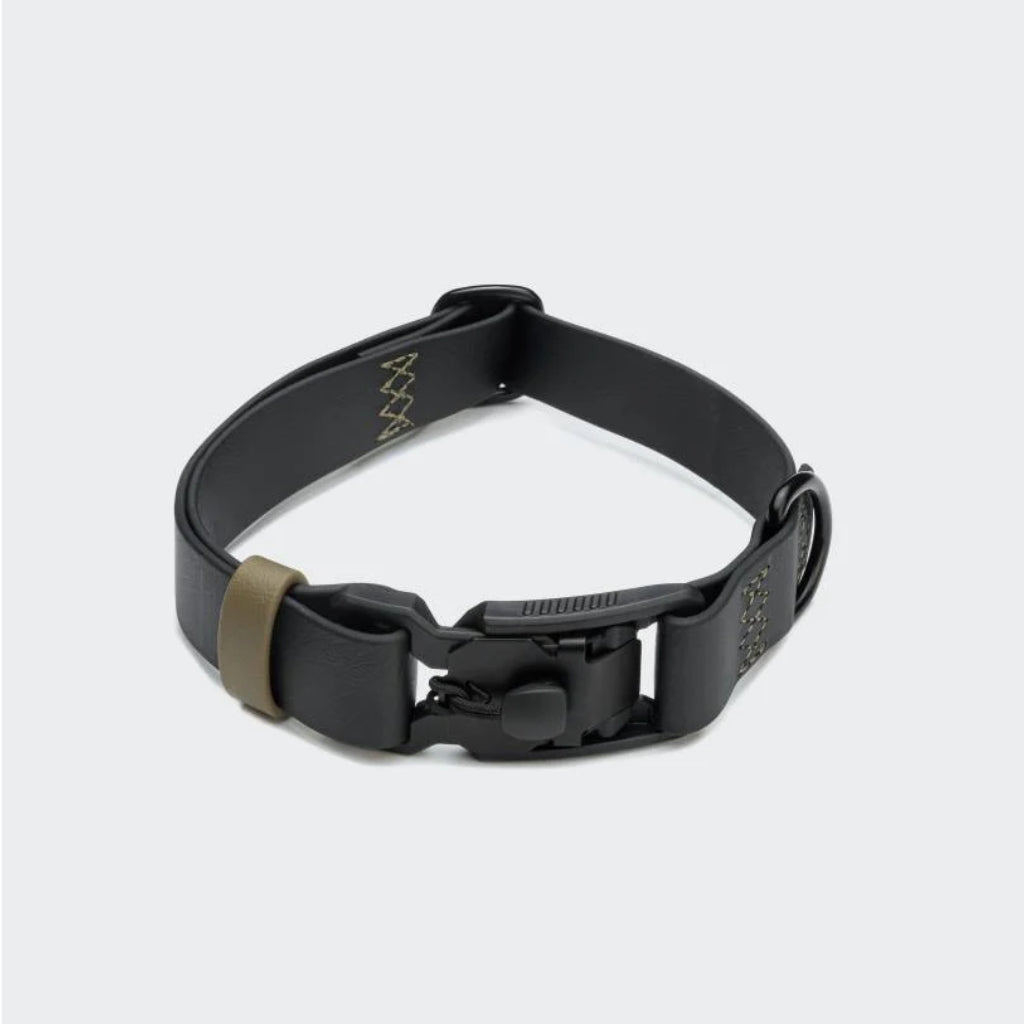 Cloud7 Hundehalsband BioThane Ipanema Schwarz-Olive - Cloud7