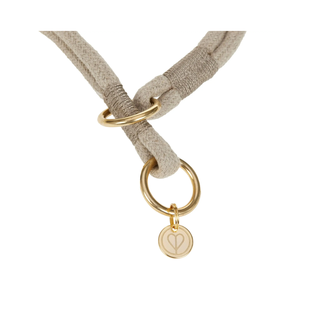 Details Hundehalsband MILA SLIM geflochten Natur - PALOPA