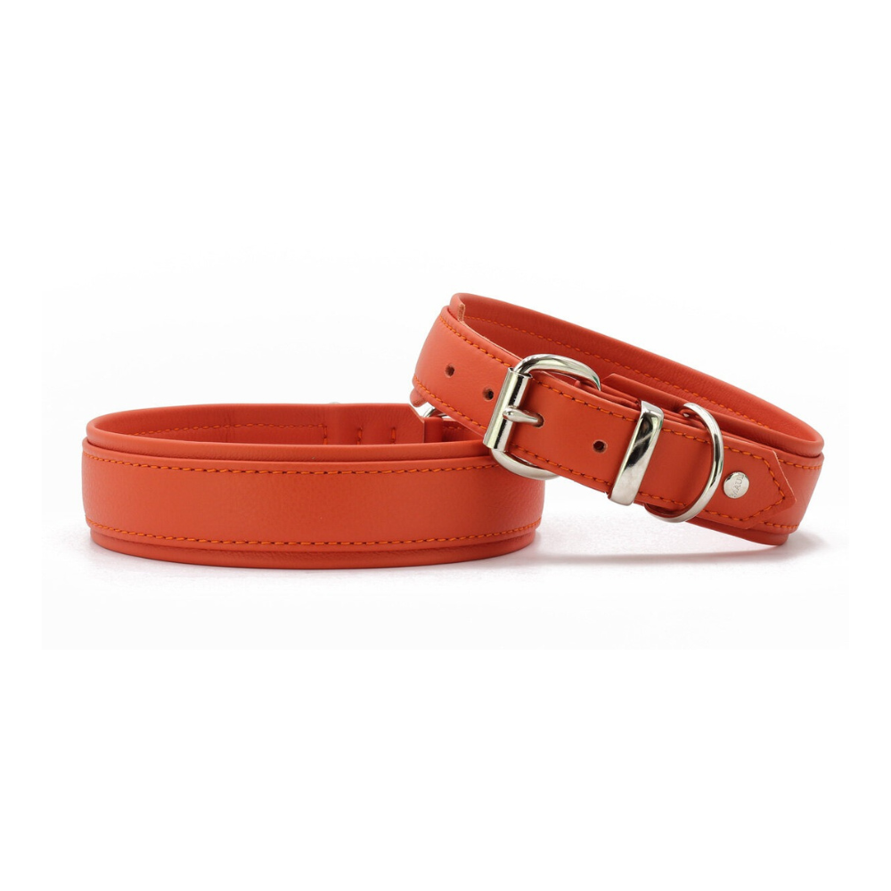 Halsband Klassik Soft Leder HOLI Karotte - Maul Leder Manufaktur