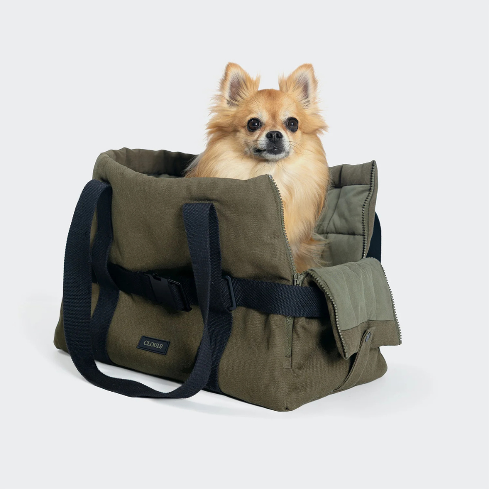 Hund in Cloud7 Hundetasche Turin Canvas Olive