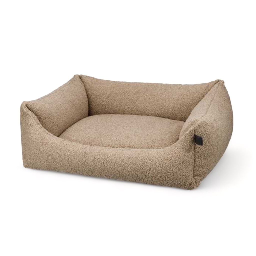 Hundebett TEDDY ECO Bouclé Taupe - LILLABEL