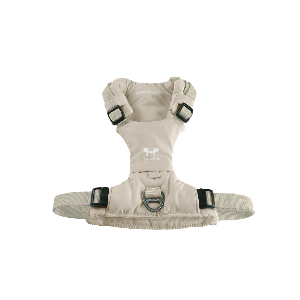 Hundegeschirr weich gepolstert Taupe - United Pets