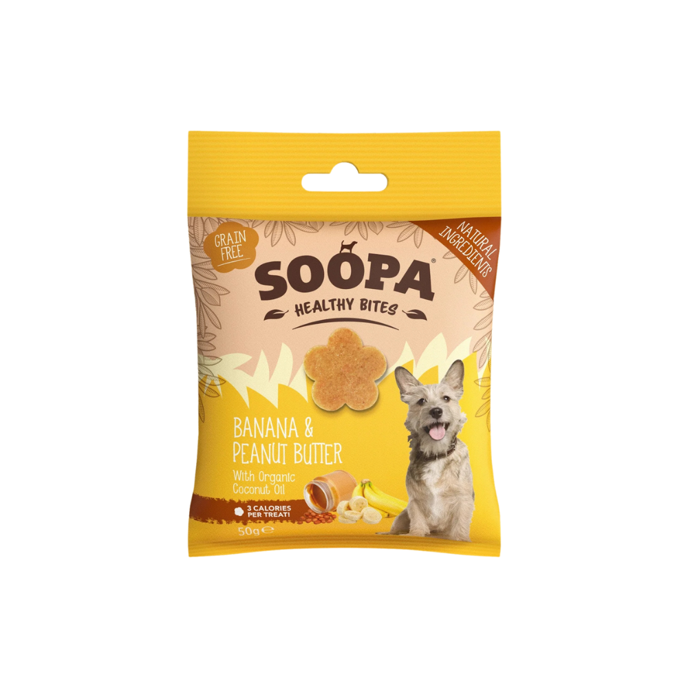 Hundeleckerli Banane & Peanut Butter Healthy Bites - Soopa