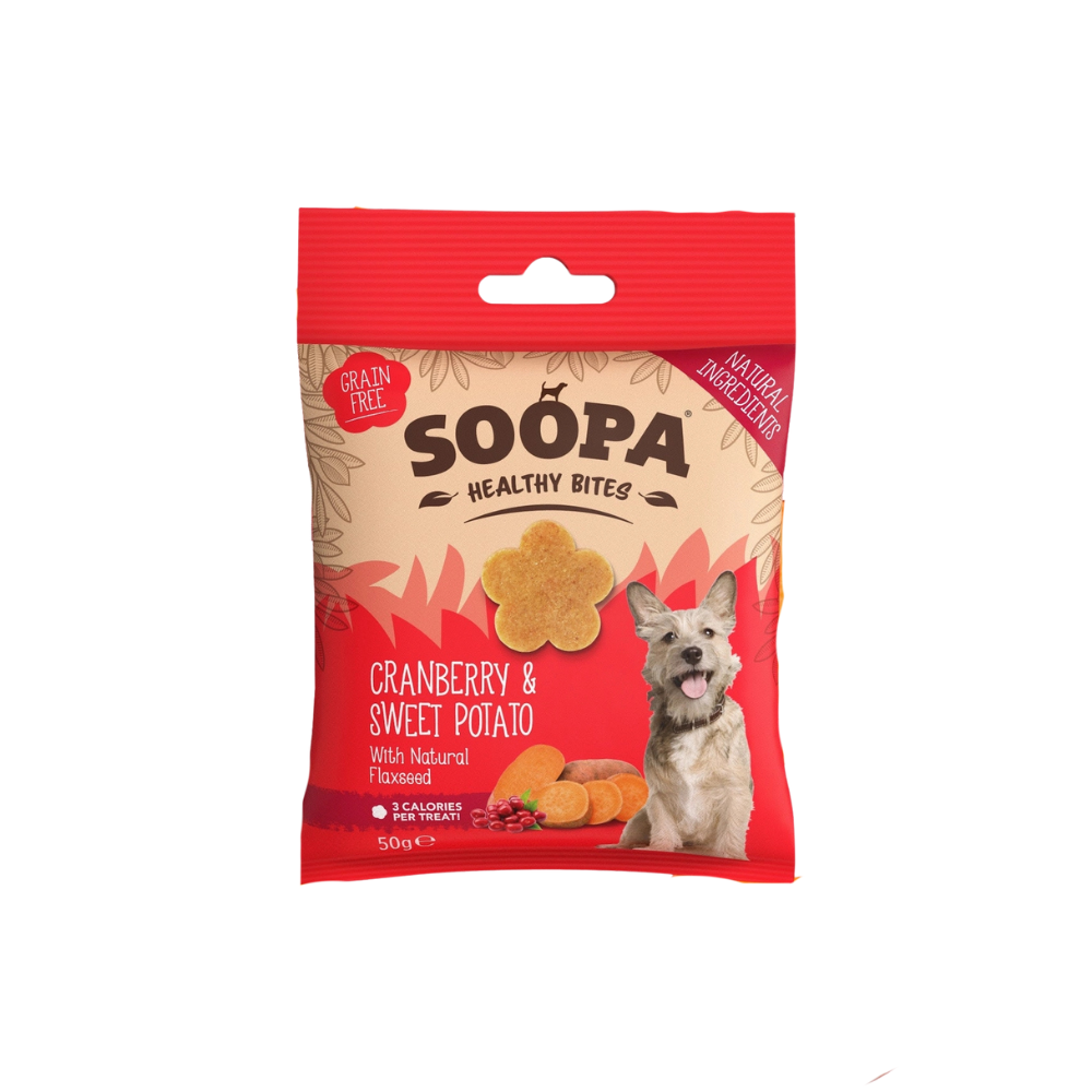 Hundeleckerli Preiselbeerem & Süßkartoffel Healthy Bites - Soopa