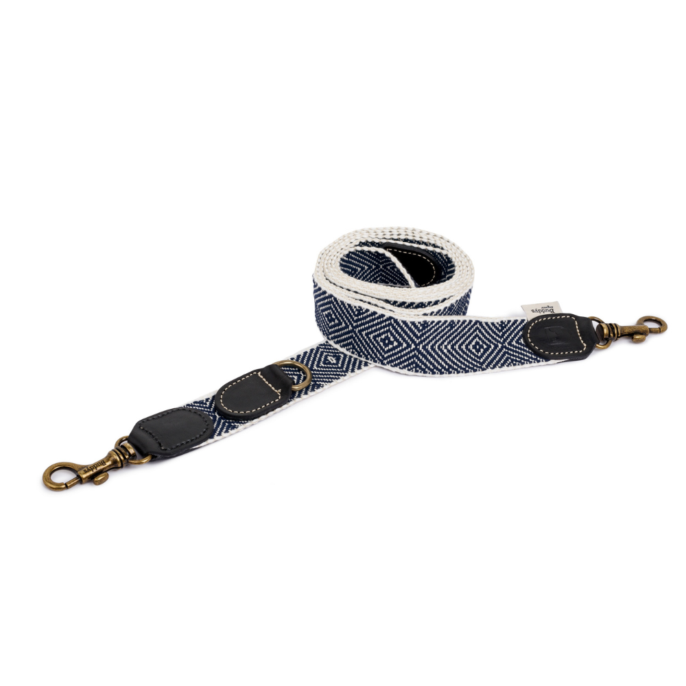 Hundeleine verstellbar CAPRI PARTY NIGHT aufgerollt - Buddys Dogwear