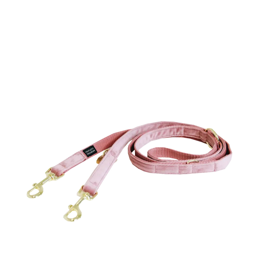 Hundeleine verstellbar VELVET Altrosa - Kentucky Dogwear