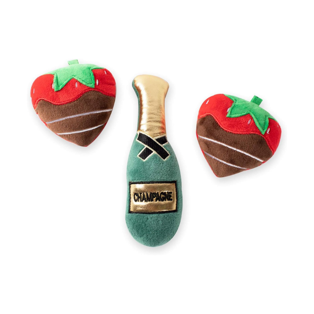 Hundespielzeug Champagne Strawberry Set - Petshop by Fringe Studio