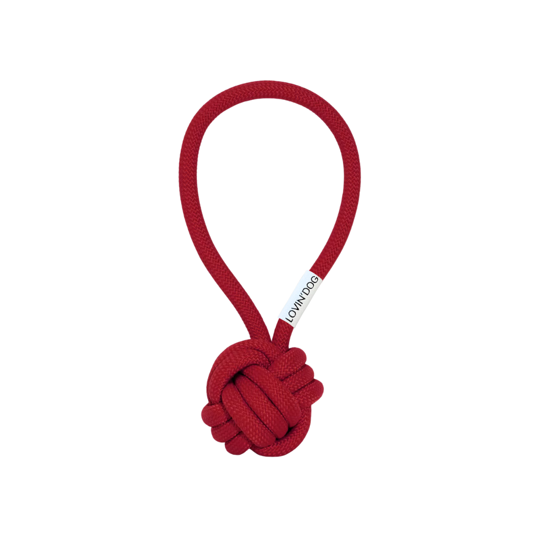Hundespielzeug Schleuderball LIO Berry Red - LOVIN'DOG