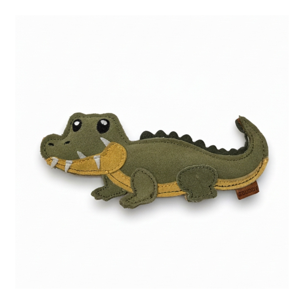 Hundespielzeug aus Wildleder "Krokodil" - BUDDY