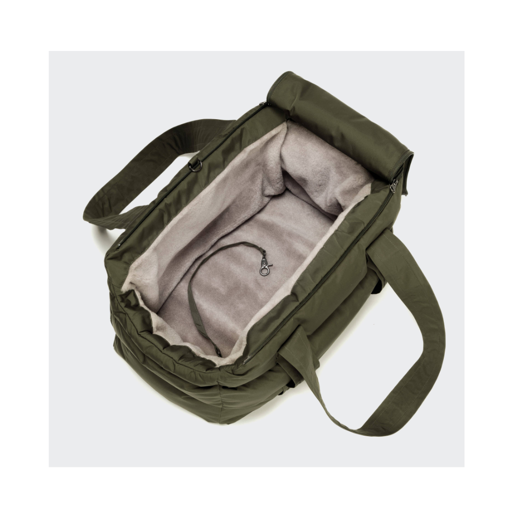 Innenseite Cloud7 Hundetasche Montreal Olive von oben