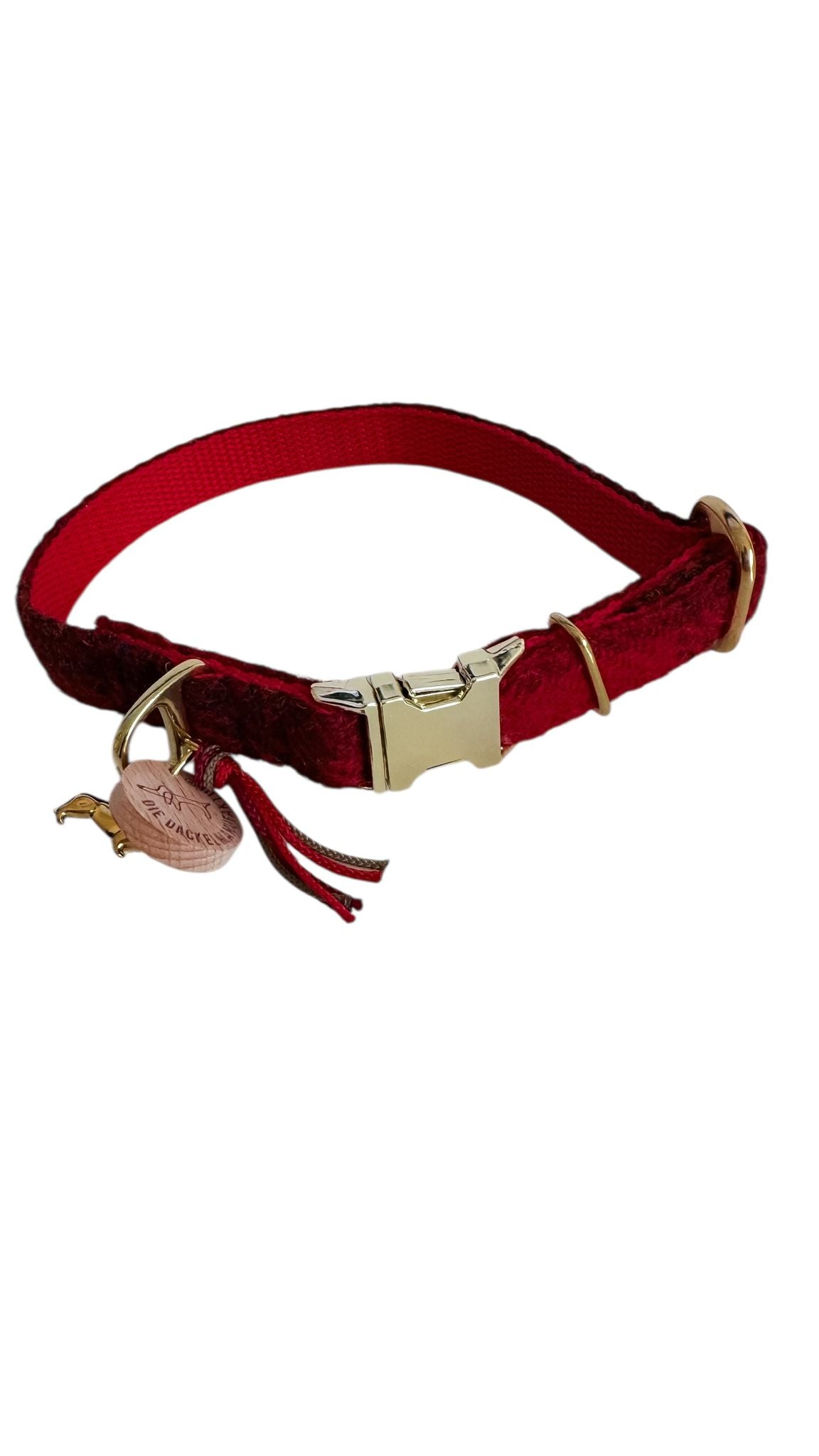 Halsband Harris Tweed® Dark Red ca. 1,30m