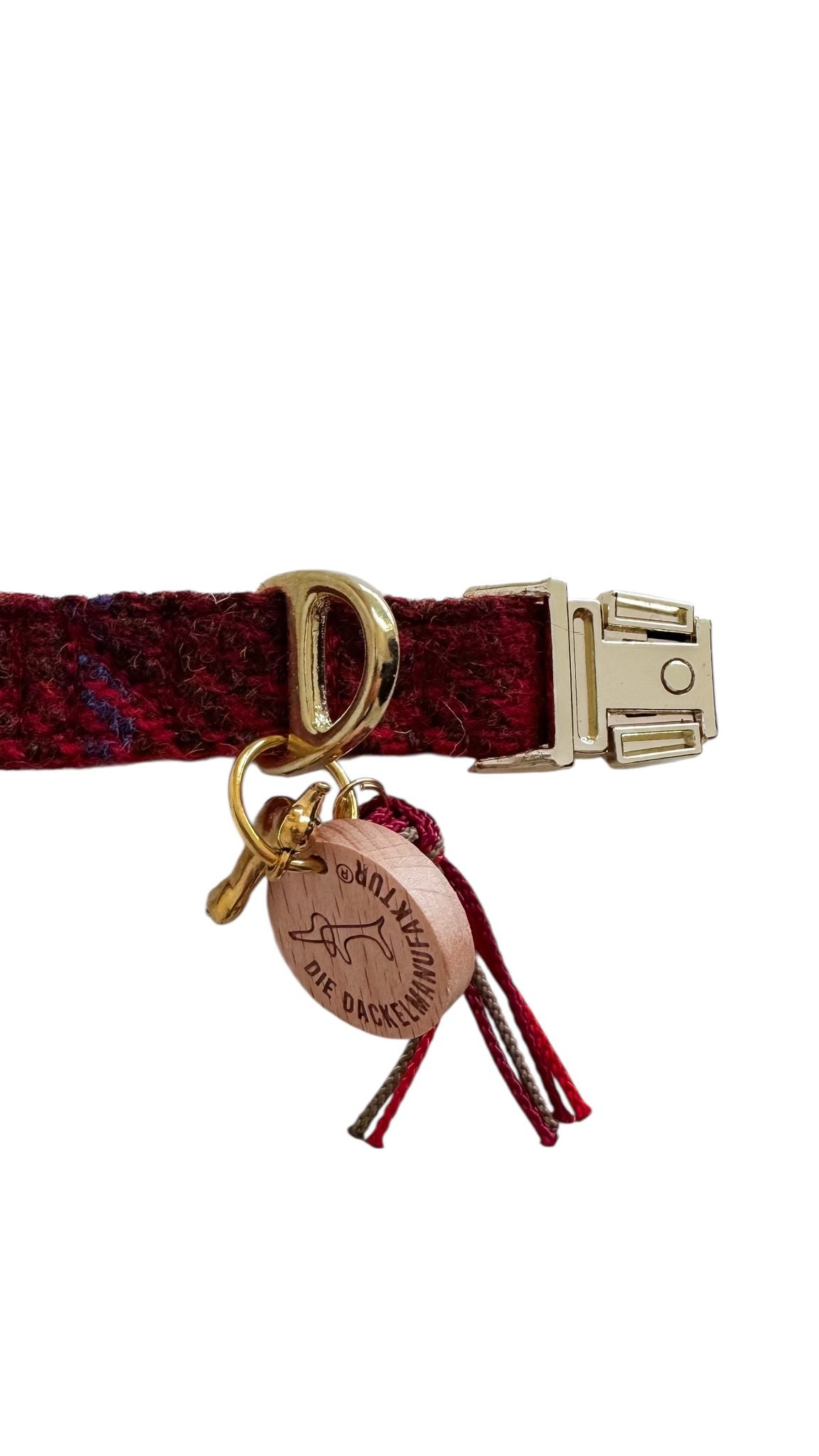 Halsband Harris Tweed® Dark Red ca. 1,30m