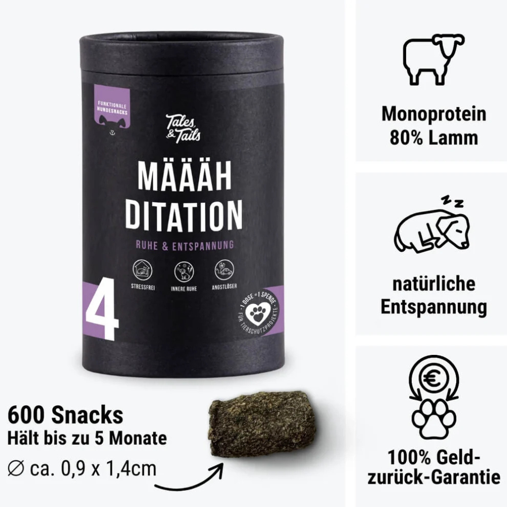 Inhalt Määähditation Nr. 4 - Beruhigungs-Snack für Hunde - Tales & Tails
